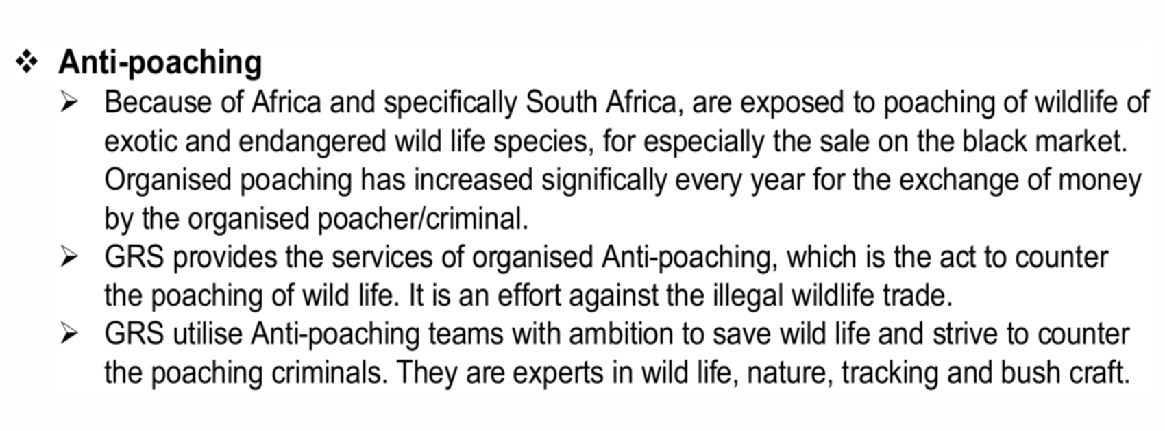 4Anti-poaching
